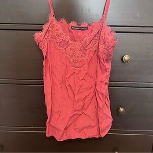 Abercrombie & Fitch Rose Pink Lace Cami